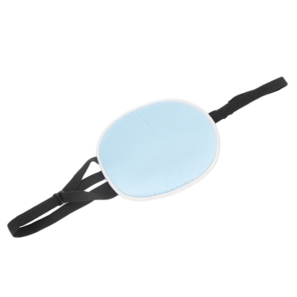Amblyopia Eye Patch Silke Bomull Elastisk rem Cover Ljusblockerande Strabismus Ögonkudde för vuxnaBlå