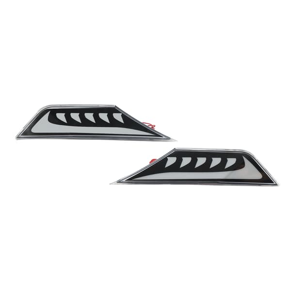 for JDM Style LED sidemarkeringslys Hvit DRL Gul Dynamisk Sekvensiell Blinklys Erstatning for Civic 10. 2016up