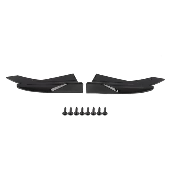 Bakre Spoiler Stötfångare Läpp Diffuser Splitter Canard Skydd Sidokjol Blank Svart ABS Universal Body Kit för Bilar