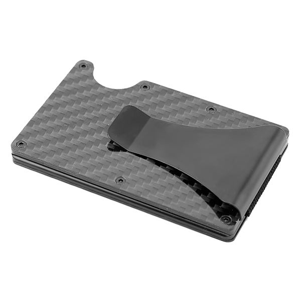 Bärbart RFID-skydd Antimagnetiskt kreditkortsfodral Svart case