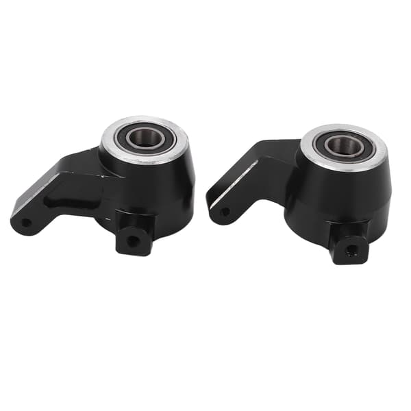 2 STK RC Styrekop Erstatning Aluminiumlegering Styrekop til Traxxas Sledge 1/8 Lastbil Sort