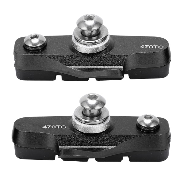 1 Pair Road Bike Brake Pads Folding Bicycle Brake Blocks Shoes Cycling AccessoriesBlack