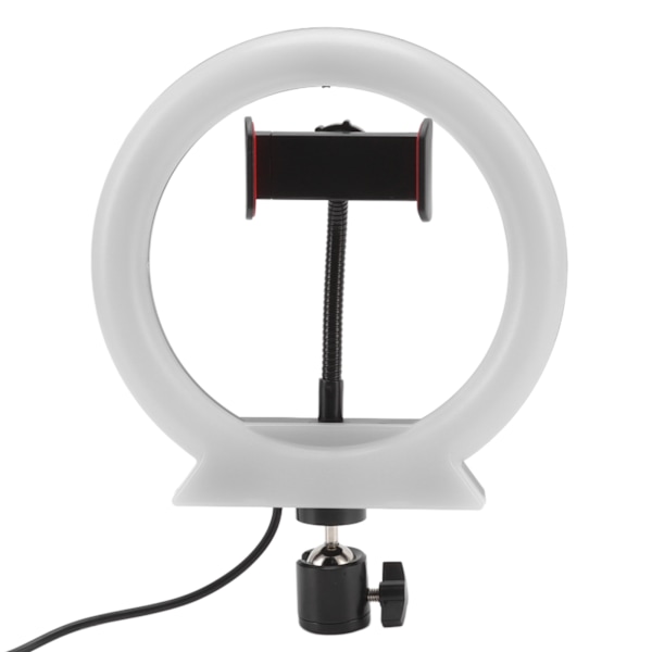 LED-sirkellys justerbart USB-lading RGB Live Fill Light med panorering og vippefunksjon for fotografering