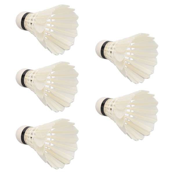 5 st LED Badmintonbollar Mörker Natt Glöd Birdies Belysning Brytare Kontroll Elastisk Gåsfjäder Belysning Bollar
