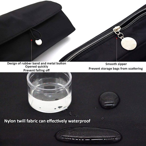 Ammattimaiset meikkisiveltimet Organizer Makeup Artist Cosmetic Case Matkasivellintelineen Rollable Case