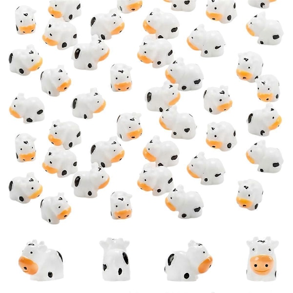 Mini lehmäpatsas, hartsi, lehmä, miniatyyri, eläinpatsas, tee-se-itse-askartelu
