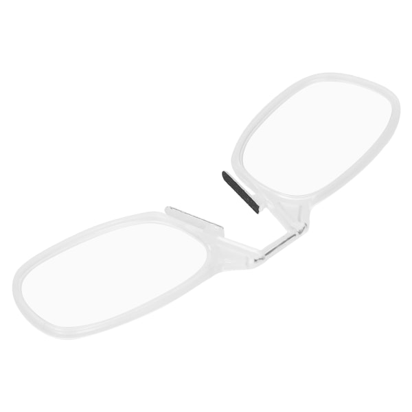 Blåljusblockerande klämma näsläsglasögon Snygga PinceNez-stil presbyopiska glasögon (+250 transparent färg)