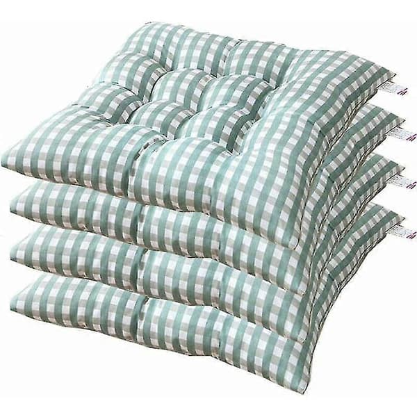 Stolpute 40x40 cm, sett med 4 puter (grønn)