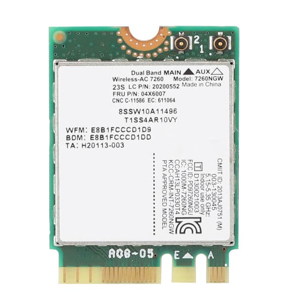 Dual Frequency Trådløst Netværkskort til Intel 7260 AC 867Mbps Specielt til Lenovo /ThinkPad