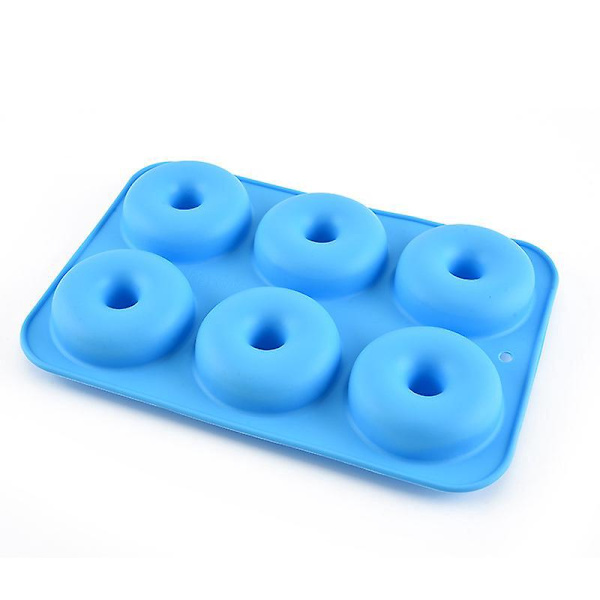 Silikone Donutforme - 6 Pak, 6 Farver - Ideel til Køkken og Hotelbrug