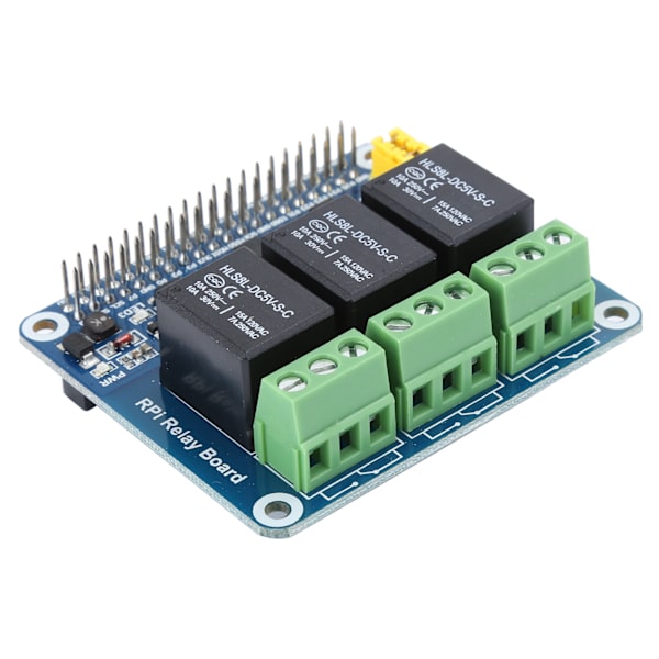 3-vejs relæmodul udvidelsesmodul egnet til Raspberry Pi a b 2b 3b 4B (3-vejs relæmodul)