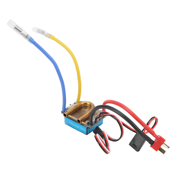 Borstad ESC vattenkylning 1 till 1 320A T-huvud 2-vägs 3 driftslägen RC-båt ESC hastighetsregulator boxad för skeppsmodell