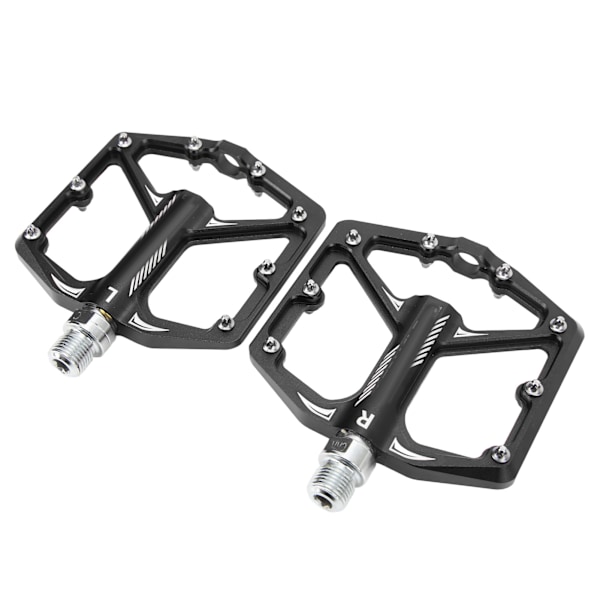 LeBycle cykelpedal halkfri fotplatta universell lätt CNC aluminiumlegering cykeltillbehör svart
