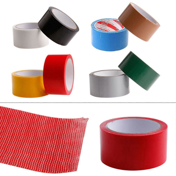 10m X 50mm Vandtæt Klæbrig Selvklæbende Lærreds Duct Tape Rulle Håndværk Reparation 8 Farve Grøn