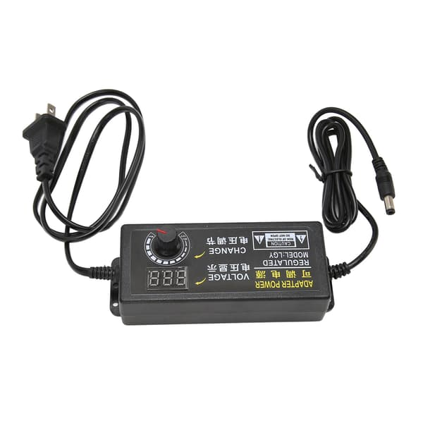 Justerbar strømforsyning DC3V til 12V variabel AC til DC-konverter til vandpumpeventilator US-stik 100 til 240V