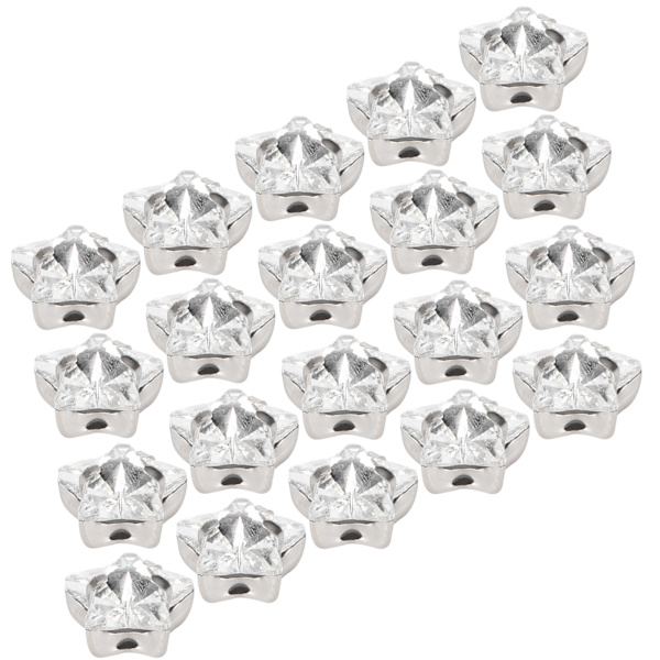 20 kpl kynsitimantteja, kiiltäviä DIY-käsinompelukengän koristeita, vaatteiden lisävarusteita (10 mm viisikulmainen muoto)