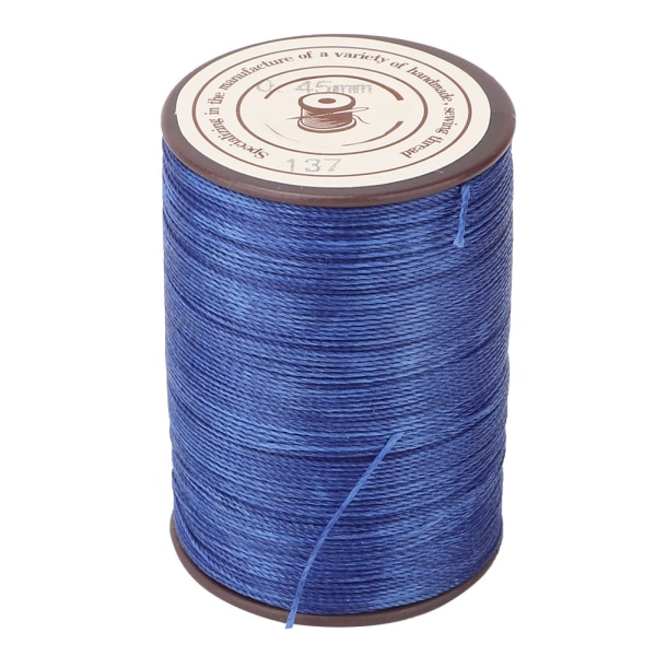 0,45 mm lædersyvokssnor 160 m/rulle Håndarbejde strikning håndværksvokstråd (kongeblå)