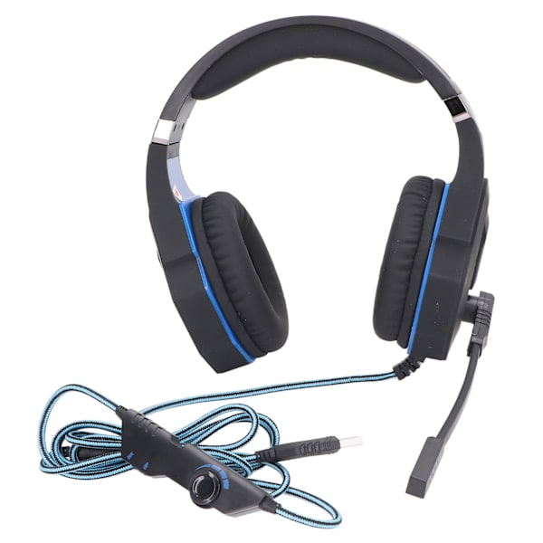 Gaming Headset 7.1 Surround Sound Støjreducerende PC USB Gaming Hovedtelefoner med Mikrofon til Bærbar Call Center
