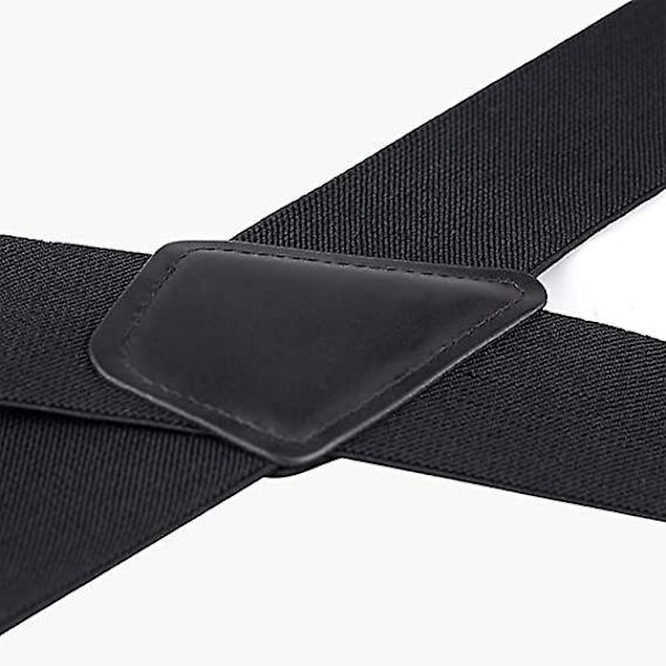 Ultrasterke marineblå justerbare elastiske bukseseler - 120cmx5cm - X-form