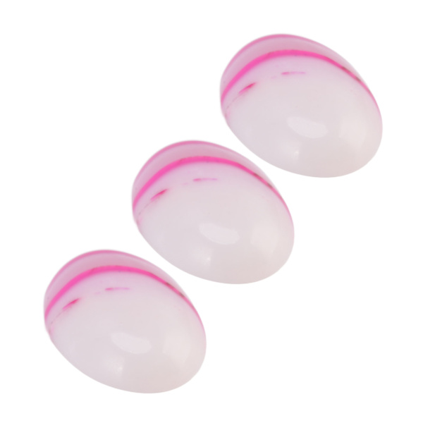20 st Agat Oval Rose Stripe Cabochons Flatback Agat Bead Rund smyckesram för smyckestillverkning