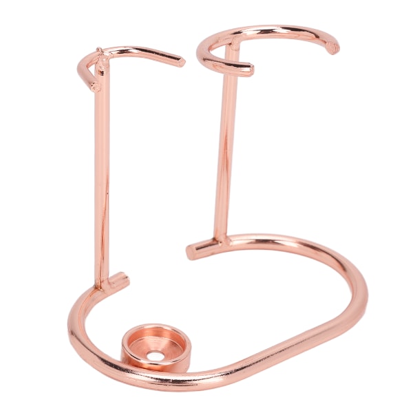 Barberstativ Sikkerhed Rustfrit Stål Moderne Design Rustfri Holdbar Lille bærbar barberbørsteholder til toilettet Rose Gold