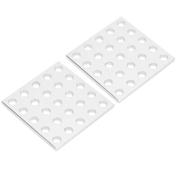 2 kpl alumiiniristikkopaneelilevy mesh teollisuusosat 3116-0040-0040 5 x 5 reikää
