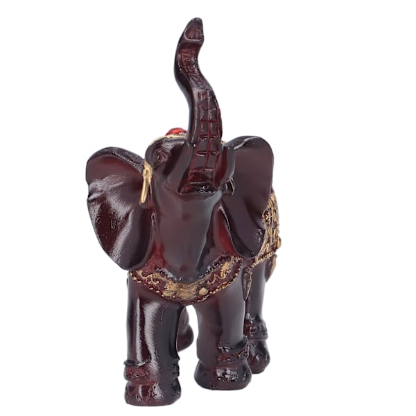 Elefantfigurer Holdbar harpiks Delikat tekstur Retrostil symboliserer magt Held og lykke Velstand Elefantstatue