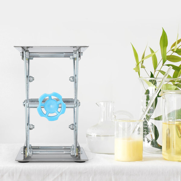 Manuelt justerbart laboratoriestativ i rustfrit stål, løfteplatform til laboratorieeksperimenter