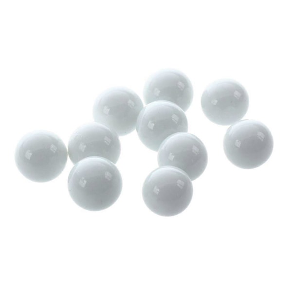 10 st Kulor 16mm glaskulor Knicker glaskulor dekoration färg nuggets leksak vit Zekai