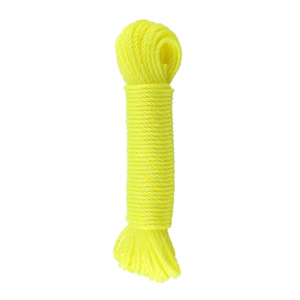 20m Nylon Reb Snor Tørresnor Have Camping Udendørs (Gul)