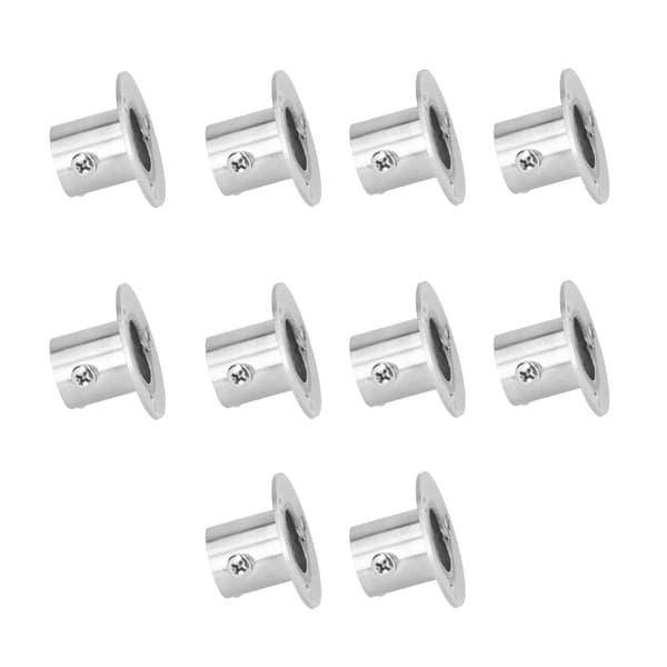 10 sæt flangeholderbase fortykket rustfrit stål skabsstangrørbeslag hardware Φ19