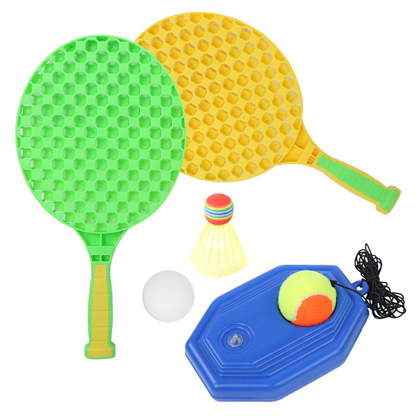 6 i 1 Underhållning Tennis Racket Set Smart Trainer Set med Elastiskt Rep för Barn