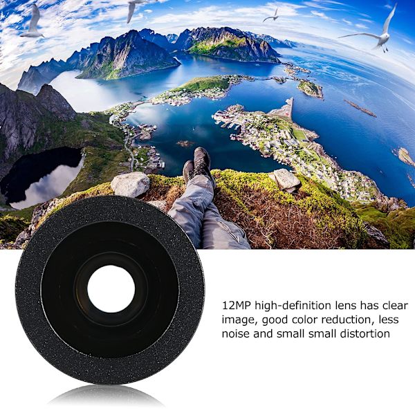8 mm fast brännpunkt 12 MP UHD F1.8 M12x0.5 kortobjektiv Smart övervakningskamera ersättningsdelar