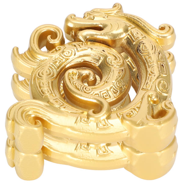 2 st rökelsehållare för pinnar Sandelträ brännare legering Meditation Yoga drakformade prydnader (guld)