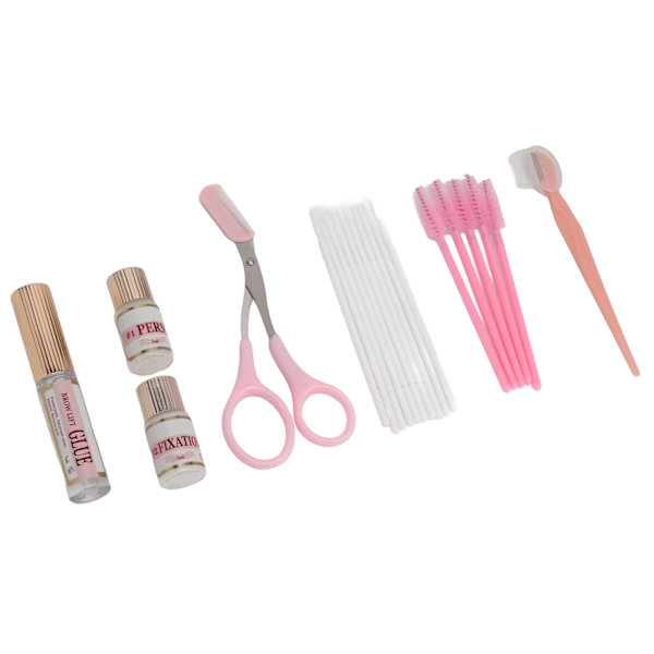 Ögonbryn Permanent Kit Långvarig Formning Ögonbryn Lyft Styling Set med Borste Trimmer 17ml