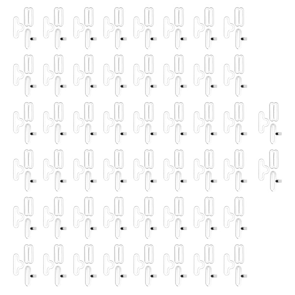 50 set justerbara klämmor set mässing 8‑formade bergsformade spännen för slips eller ryggsäck