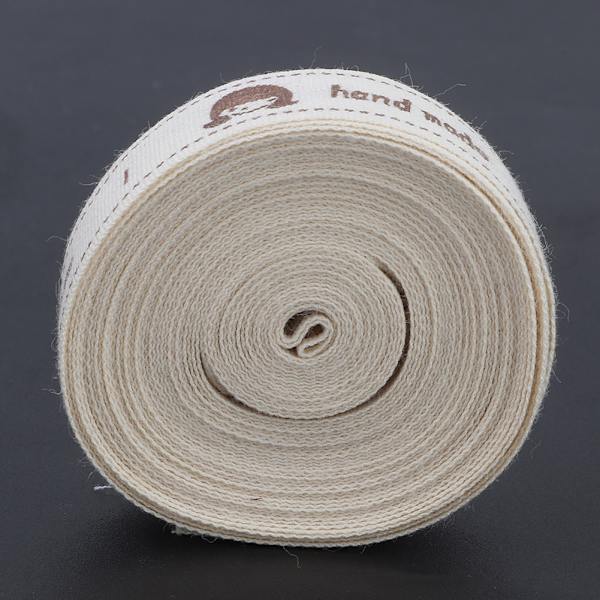 Naturlig bomull handgjorda teckensnittsband 1,5 cm för presentförpackning (#2)