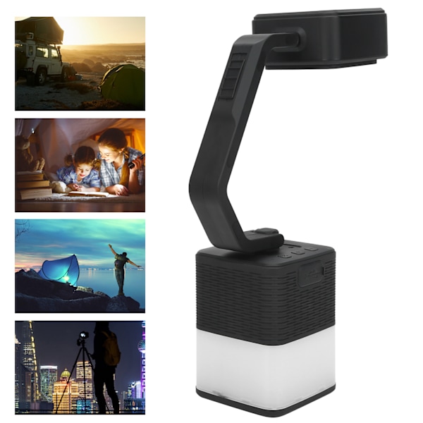 Bärbar Bluetooth-högtalare utomhus Ljus Multifunktionell trådlös högtalare Bordslampa