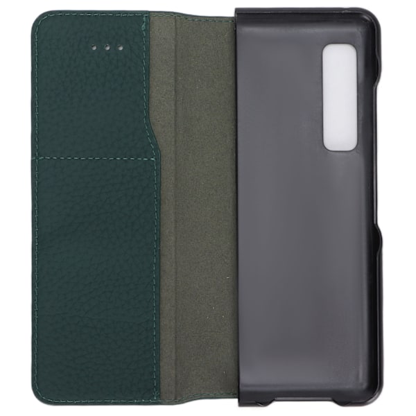 Skyddande läderfodral Elegant 360° skydd Klassiskt Litchi-textur läderfodral för SamsungGreen
