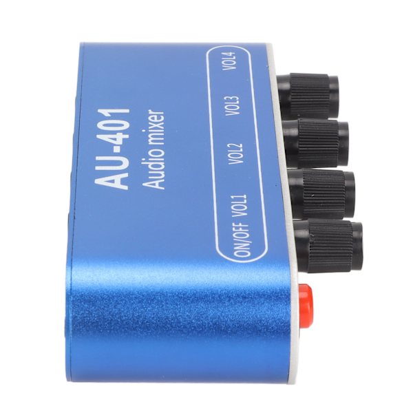 Mini Stereo Mixer 4 in 1 Out Volymjustering 3,5 mm ljudväljare förstärkare för PC Laptop Hörlurar