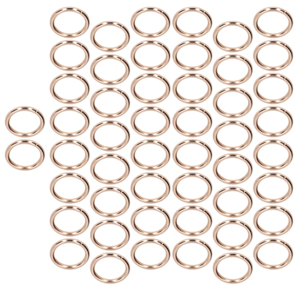 50 stk. metalringe 20x3mm jern elektroplettet robust holdbar bred anvendelse udsøgte o-ringe guld