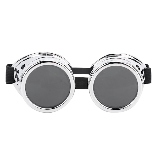 ABS Vintage Style Steampunk Goggles Dobbeltlags solbriller for Party Prop Decorbright sølv