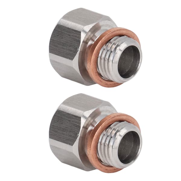 Metrisk fittingadapter 1/8in NPT hun til M12x1.25 han aluminiumslegeringsfitting til biler