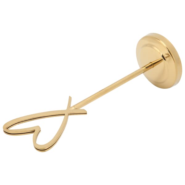 Bordnummerholder Hjerteformet Multifunktionel Holdbar Navneskiltclips til Bryllupsfestkontor (Guld)