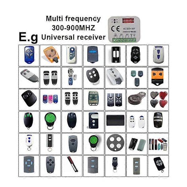 Vastaanotin 2 CH Ohjainkytkin Lähettimelle RX Multi Frequency