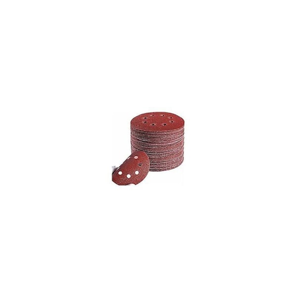 125mm 60 80 100 120 240 Hiomalaikat Pyöreä Muoto Kiillotuslevy 8 Reikää Pyöreä Muoto (100kpl)