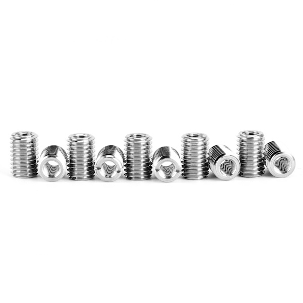 10 stk. indstiksmøtrik gevind reparationssæt M6 x 1.0 hun- og M10 x 1.5 hangevindreduktionsværktøj