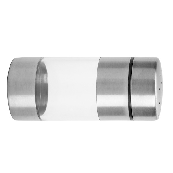 Krydderbeholder i rustfritt stål for salt, pepper og krydder