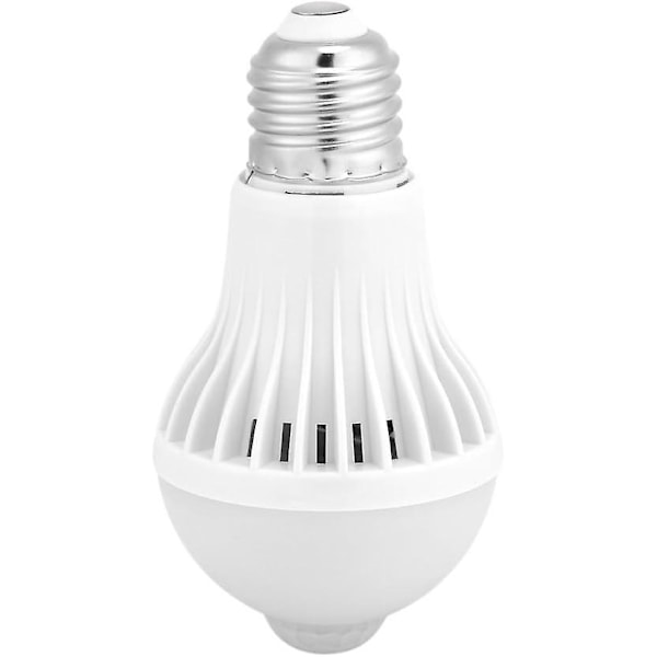 LED pærer E27 PIR Infrarød Bevægelsessensor Varm Hvid Auto tænd/sluk til Trapper Garage Gang 6500K (5W)