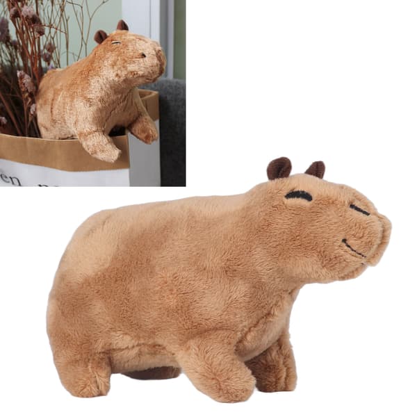 Söt Tecknad Capybara Plyschleksak för Barnrum och Soffor